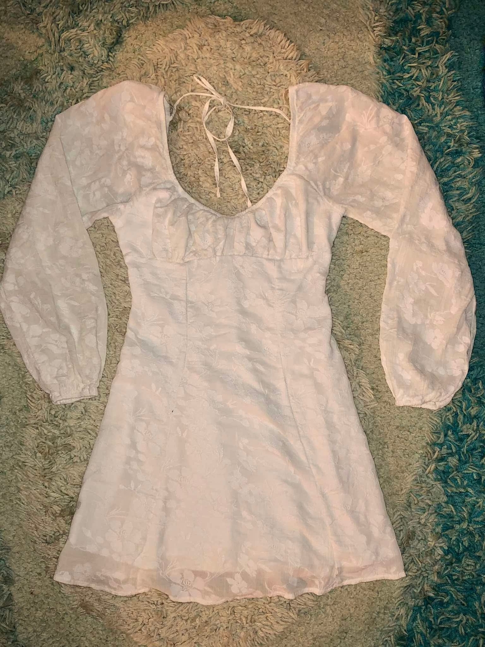 Wild Fable Bishop Long Sleeve Fit and Flare Mini Dress XS